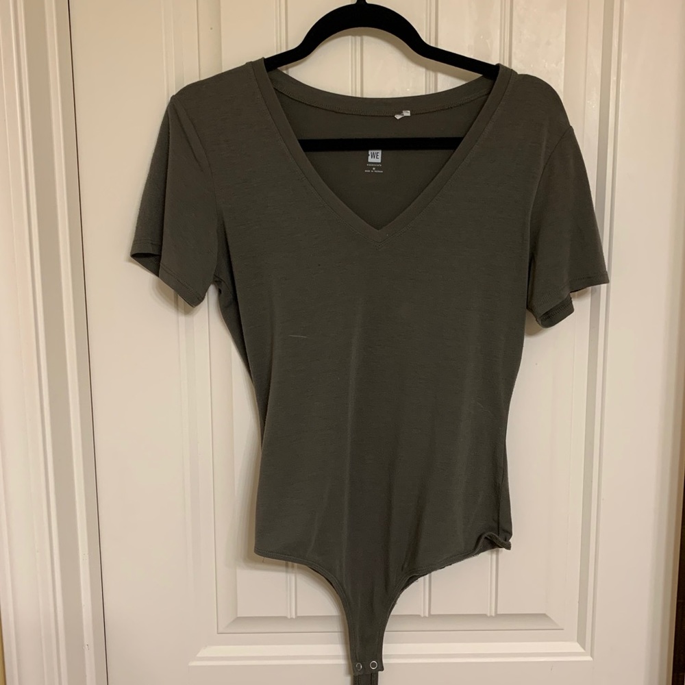 Stunning army green bodysuit